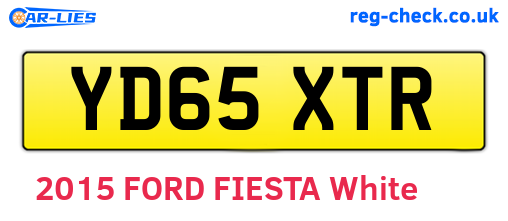 YD65XTR are the vehicle registration plates.