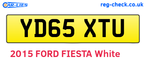 YD65XTU are the vehicle registration plates.