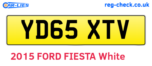 YD65XTV are the vehicle registration plates.