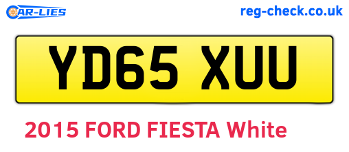 YD65XUU are the vehicle registration plates.