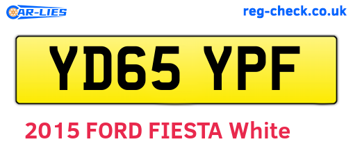 YD65YPF are the vehicle registration plates.