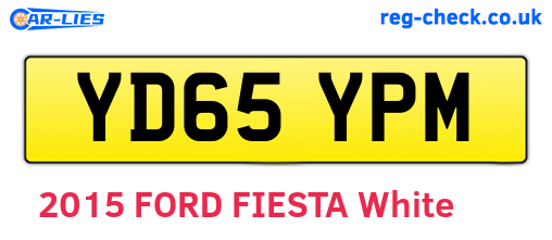 YD65YPM are the vehicle registration plates.