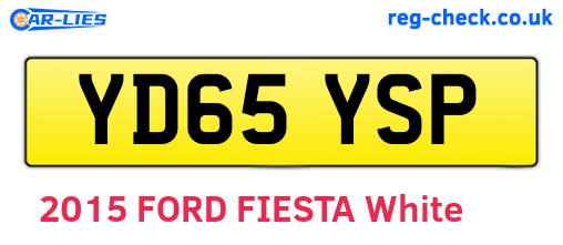 YD65YSP are the vehicle registration plates.