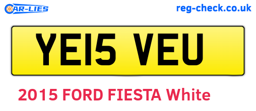 YE15VEU are the vehicle registration plates.