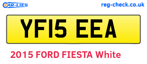 YF15EEA are the vehicle registration plates.
