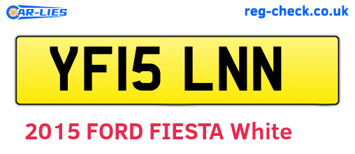 YF15LNN are the vehicle registration plates.