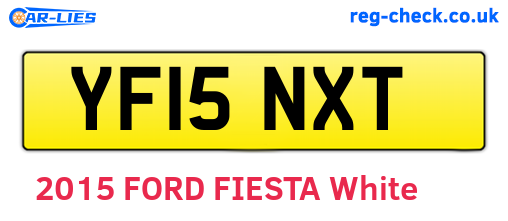 YF15NXT are the vehicle registration plates.