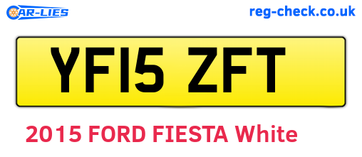 YF15ZFT are the vehicle registration plates.