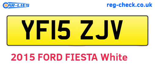 YF15ZJV are the vehicle registration plates.