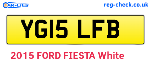 YG15LFB are the vehicle registration plates.