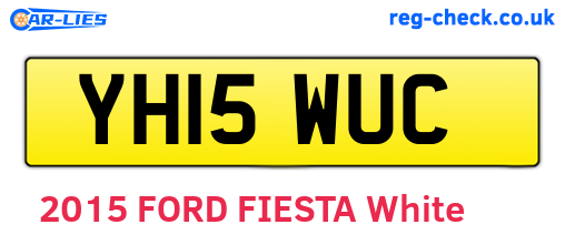 YH15WUC are the vehicle registration plates.