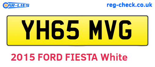 YH65MVG are the vehicle registration plates.