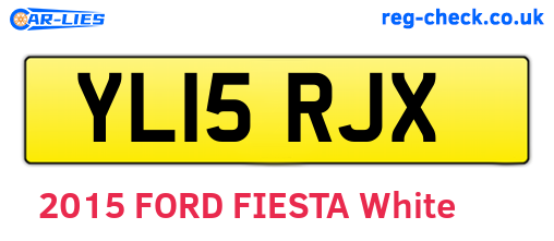YL15RJX are the vehicle registration plates.
