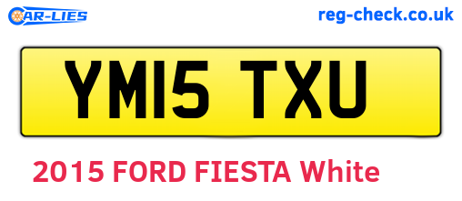YM15TXU are the vehicle registration plates.