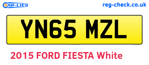 YN65MZL are the vehicle registration plates.