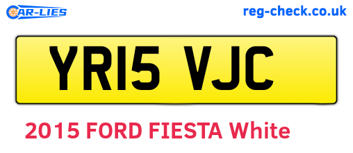 YR15VJC are the vehicle registration plates.