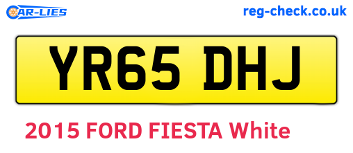 YR65DHJ are the vehicle registration plates.