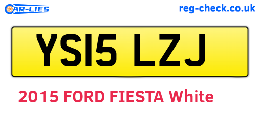 YS15LZJ are the vehicle registration plates.