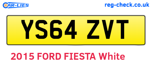 YS64ZVT are the vehicle registration plates.