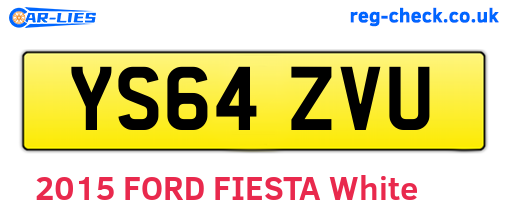 YS64ZVU are the vehicle registration plates.