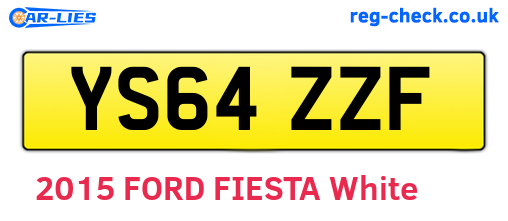 YS64ZZF are the vehicle registration plates.