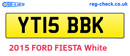 YT15BBK are the vehicle registration plates.