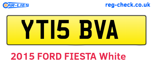 YT15BVA are the vehicle registration plates.