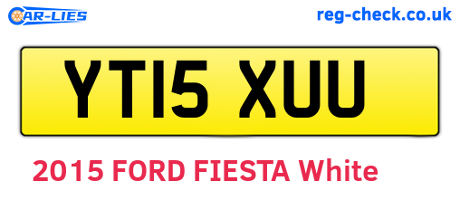 YT15XUU are the vehicle registration plates.