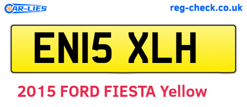 EN15XLH are the vehicle registration plates.