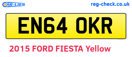 EN64OKR are the vehicle registration plates.
