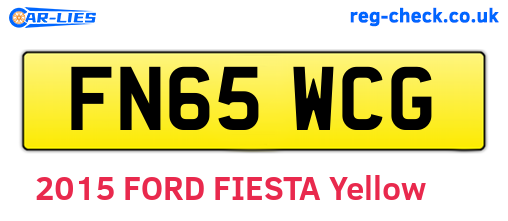 FN65WCG are the vehicle registration plates.