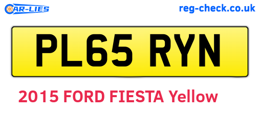 PL65RYN are the vehicle registration plates.