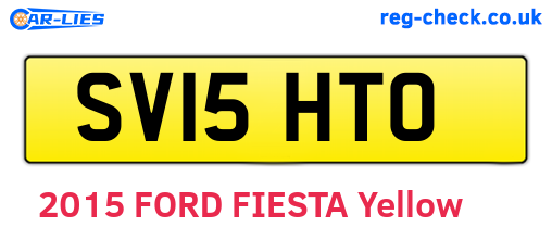 SV15HTO are the vehicle registration plates.