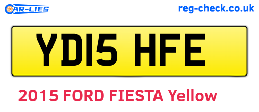 YD15HFE are the vehicle registration plates.
