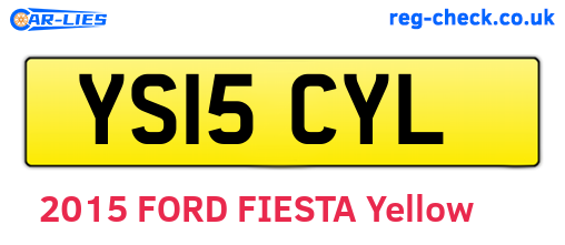 YS15CYL are the vehicle registration plates.