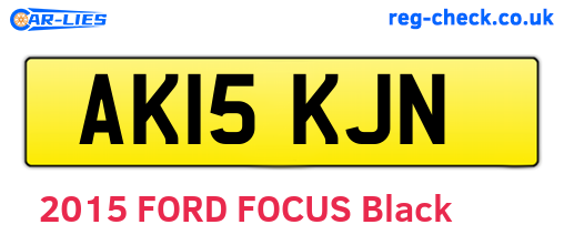 AK15KJN are the vehicle registration plates.
