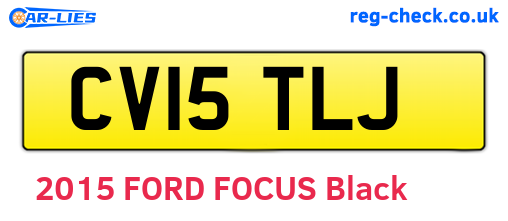 CV15TLJ are the vehicle registration plates.
