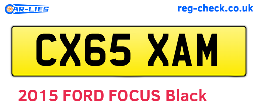 CX65XAM are the vehicle registration plates.
