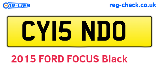 CY15NDO are the vehicle registration plates.