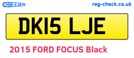 DK15LJE are the vehicle registration plates.