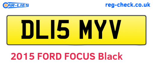 DL15MYV are the vehicle registration plates.