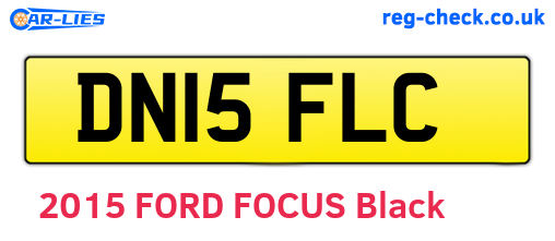 DN15FLC are the vehicle registration plates.