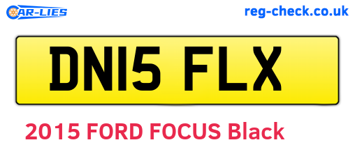 DN15FLX are the vehicle registration plates.