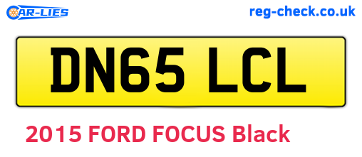 DN65LCL are the vehicle registration plates.