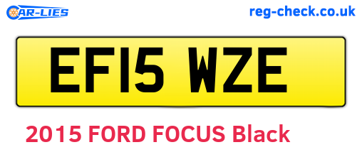 EF15WZE are the vehicle registration plates.