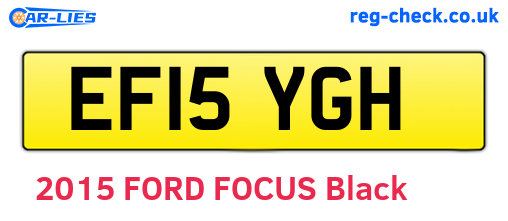 EF15YGH are the vehicle registration plates.