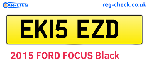 EK15EZD are the vehicle registration plates.