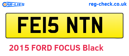 FE15NTN are the vehicle registration plates.