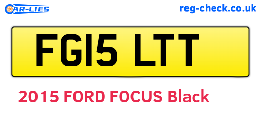 FG15LTT are the vehicle registration plates.