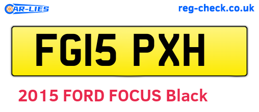 FG15PXH are the vehicle registration plates.